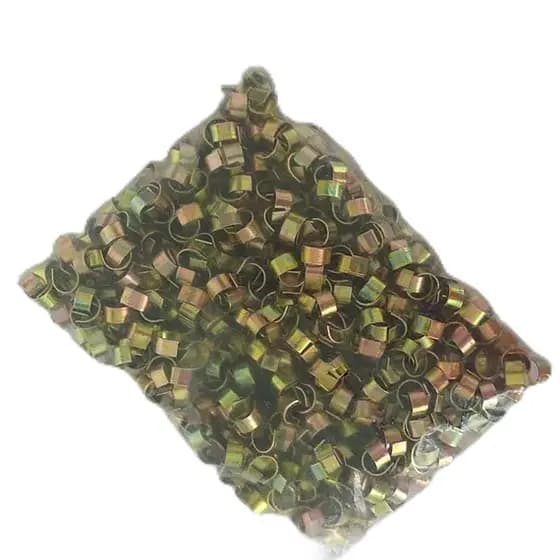 Anilha para laço pet 1000 unidades 8mm Bicromatizadas
