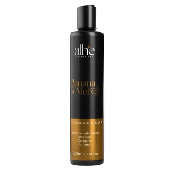Condicionador Banana e Mel 300ml Hidratação Nutrição Brilho Anti Frizz