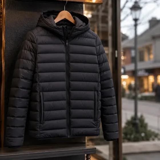 Jaqueta Puffer Bobojaco -Unissex Térmico Corta Vento Impermeável Frio Bomber Toca Removível Presente
