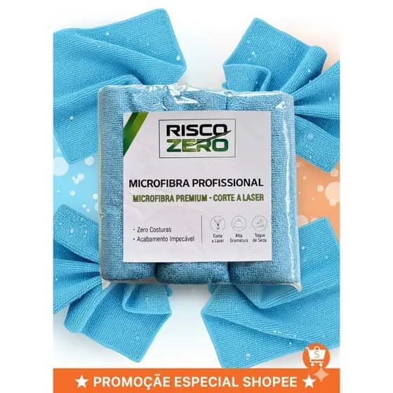 Kit 3 Pano Flanela Microfibra Para Lavagem Polimento de Carro Limpeza Alta Absorção Multiuso