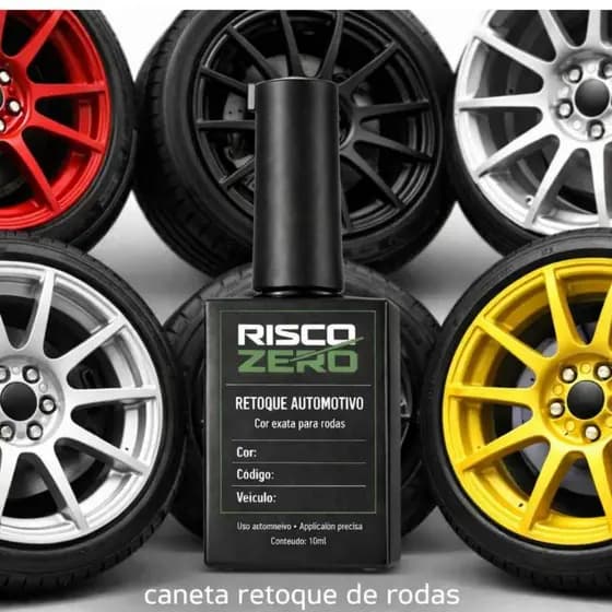 Caneta Tira Risco de Roda Calota Aro Reforma Retoque Tinta Automotiva Reparo de Arranhões