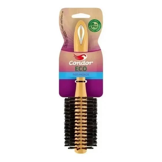 Escova De Cabelo Condor Original Eco Marisa Cabelos Médio E Longos Meia Lua