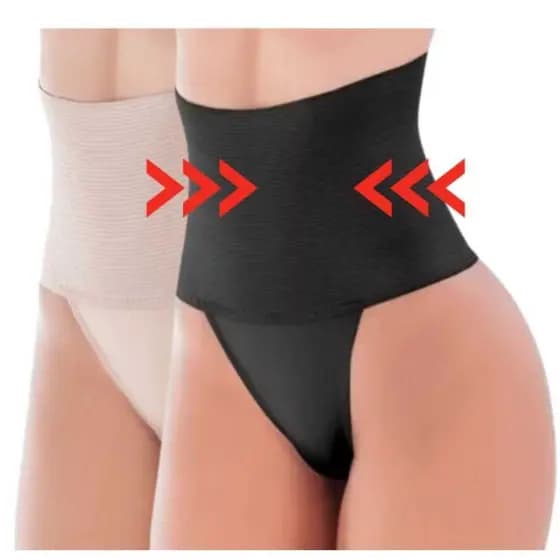 1 a 3 CALCINHA DE COMPRESSÃO CURVAS NATURAIS - MODELADORA FEMININA DE ALTA COMPRESSÃO Cintura Alta-New