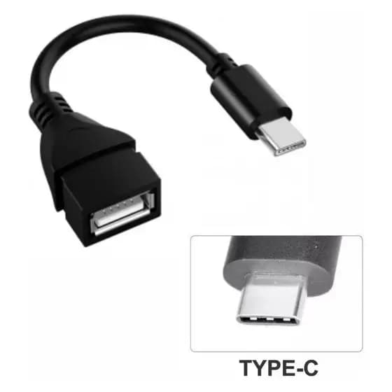 Cabo OTG USB Tipo C Para USB Fêmea Adaptador Pendrive Mouse Teclado Celular Tablet USB C Compacto