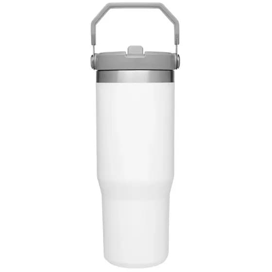 Garrafa Flip Straw Tumbler com Alça Superior e Canudo 900 mL