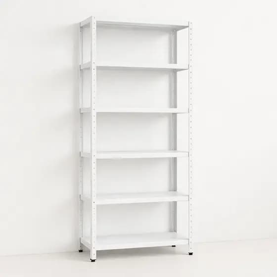 Prateleira De Aço 6 Bandejas 90 Cm Organizador - Branca