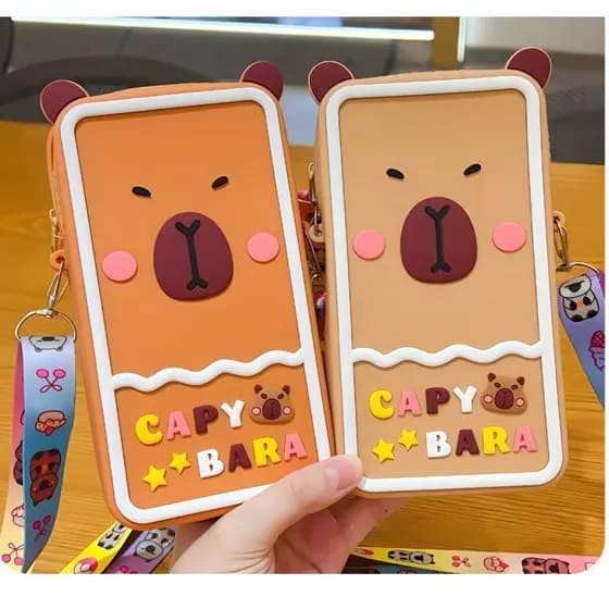 Bolsa Capivara infantil menina e menino /bolsinha blogueira