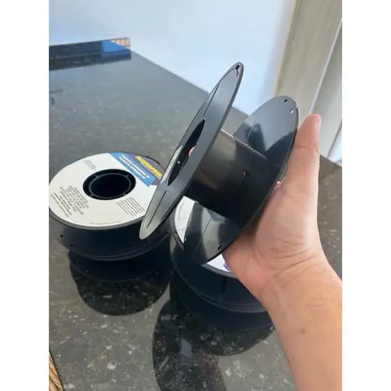 🧵KIT 5 Unidades De Bobina Carretel Plástico Para Fio, Linha, Cabo, Filamento 3D 🧵
