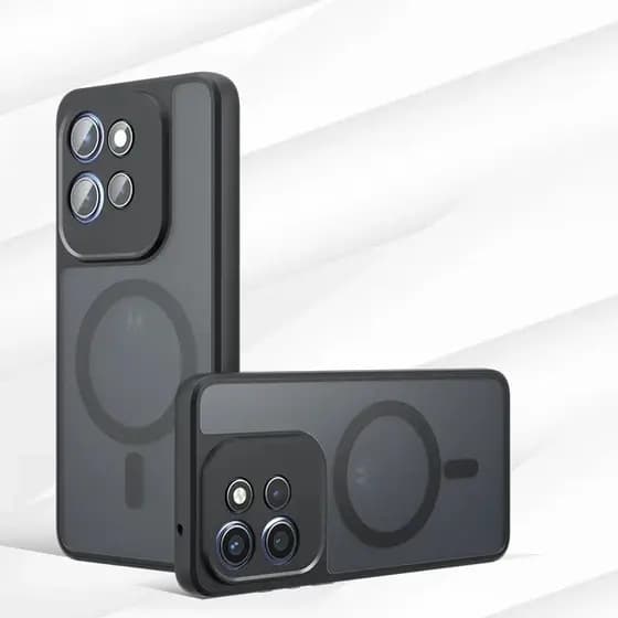 Capa Para Motorola Edge 60 NEO , Magnética De Carregamento Sem Fio Moto Edge50 60NEO G06 , À Prova De Choque , PC Fosco