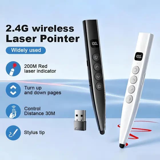 S27 Caneta Apresentadora Sem Fio PowerPoint Apresentação Clicker Remoto flip Pointer De Controle USB