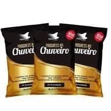 3 Sachês Alise Hair - Máscara Progress De Chuveiro 50ml - Pupita