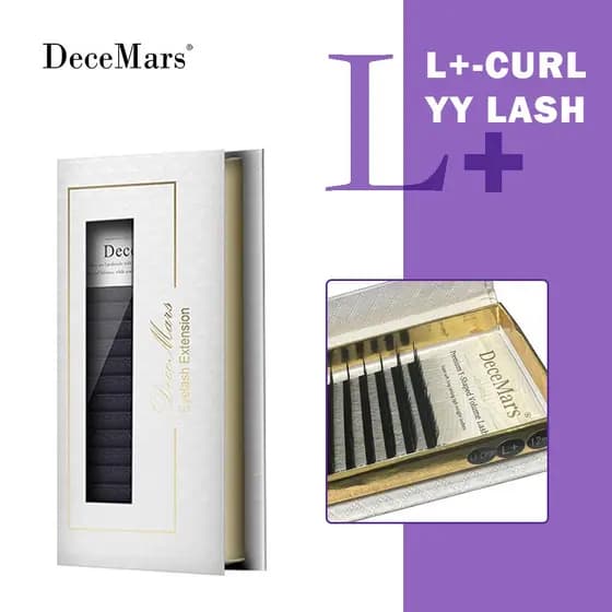 DeceMars L-curl YY Extensão De Cílios 12 Linhas