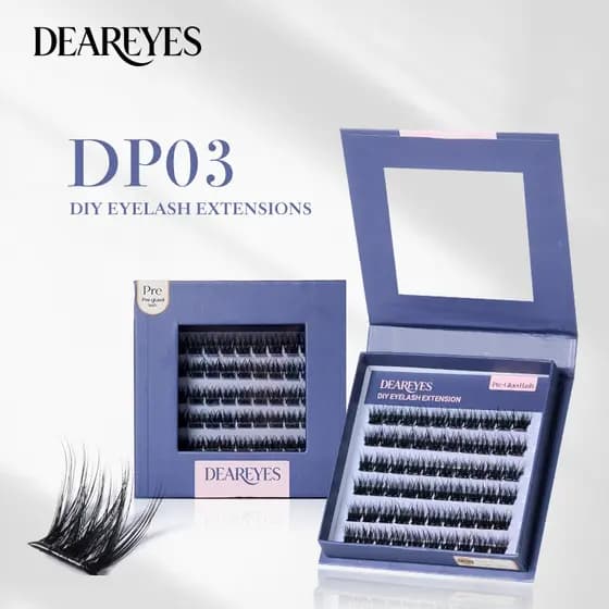 DearEyes DP-03 DIY Cílios Conjuntos De Autoadesivos