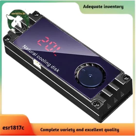 M2 SSD Dissipador De Calor Refrigerador Temperatura OLED Display Digital M . 2 2280 NVME Estado Sólido Disco Rígido Radi
