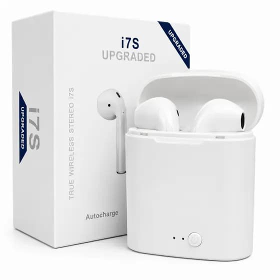 Fone de Ouvido Bluetooth i7S TWS Sem Fio | Estojo de Recarga | Compatível Android e iPhone