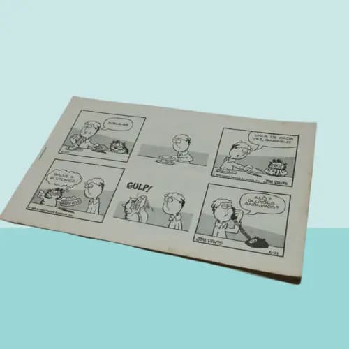 Rascunho 19 Página Quadrinhos do Garfield - Item Raro de Colecionador