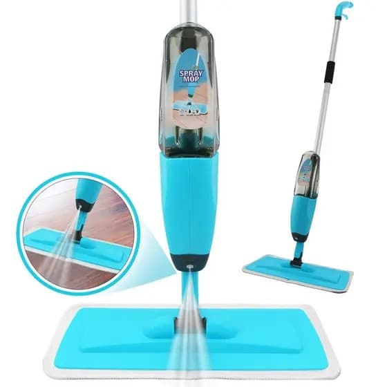 Mop Spray com Reservatório e Rodo: Limpeza Eficiente com Tecnologia de Microfibra.
