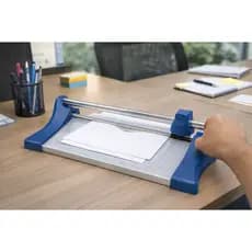 Refiladora de Papel A4 Aurora AST410 –Guilhotina Profissional, Corta até 10 Folhas, Base Metálica + Régua Guia de Corte