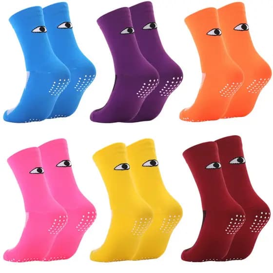 Meias de Poliamida para Masculina Feminino Antiderrapante para Corrida Ciclismo Caminhada Run Montanhismo Cano Médio