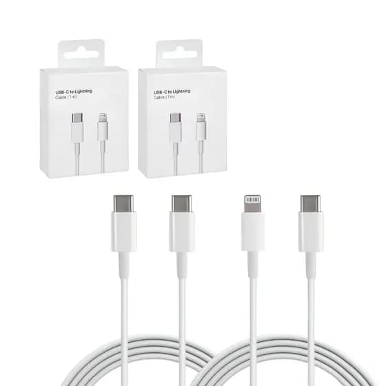 Cabo Lightning Tipo C (usb-c) - 1m Para IOS/Cabo Usb-c Para Tipo-c 1 Metros Super Charge