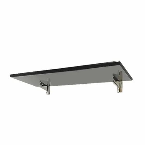PRATELEIRA VIDRO 70CM X 15CM X 8MM FUME SUPORTE FENIX