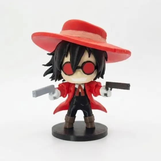 Action figure Alucard hellsing 7,5cm mini figura anime