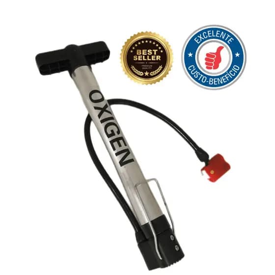 Bomba De Ar Em Alumínio De Encher Pneu De Bicicleta Bike Mtb Bola Moto Motocicleta Carro 30cm Oxigen