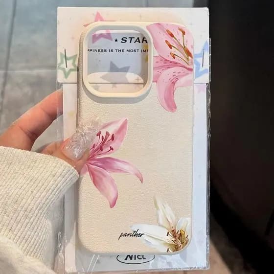 Lírio Rosa Flores Lichia Padrão Caso Para Galaxy A16 A15 A26 A35 A56 A05 A55 A54 A06 A14 A34 A53 A25 A23 A52 A32 Capa
