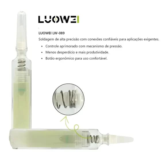 Fluxo De Solda Em Pasta Sem Chumbo Luowei Lw-089 Branco