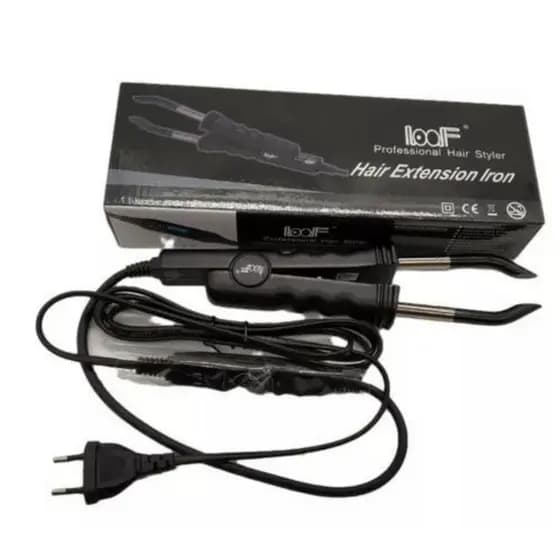 Pinça Para Mega Hair Ponta Reta Loof Profissional Bivolt