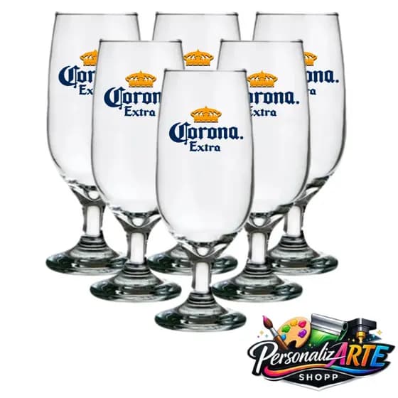 Conjunto de taças de cerveja chopp 300ml vidro personalizado kit 6/4/3 peças!