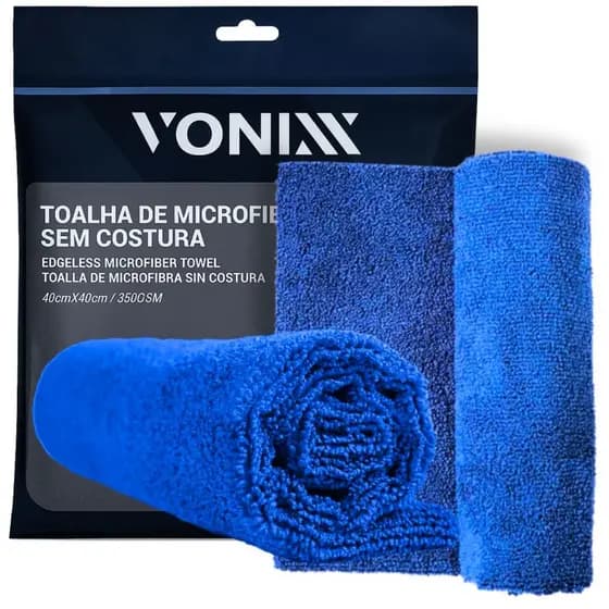 Toalha de Microfibra Vonixx - 40x40 350gsm Sem Costura