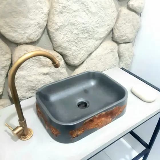 Cuba de Apoio Banheiro lavabo Retangular
