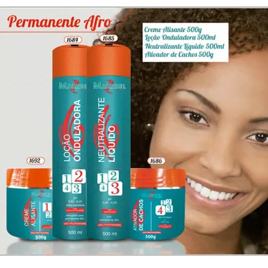 Mairibel Kit Permanente Afro e Alisamento