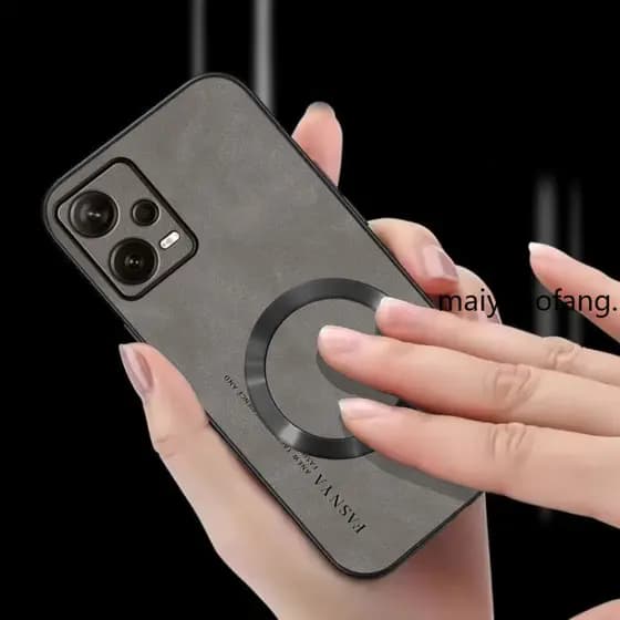 Invólucro Redmi note 12 5g pro 5g Capa De Telefone Protetora De Anel De Sucção Magnética Antivibração Com Bordas Suaves