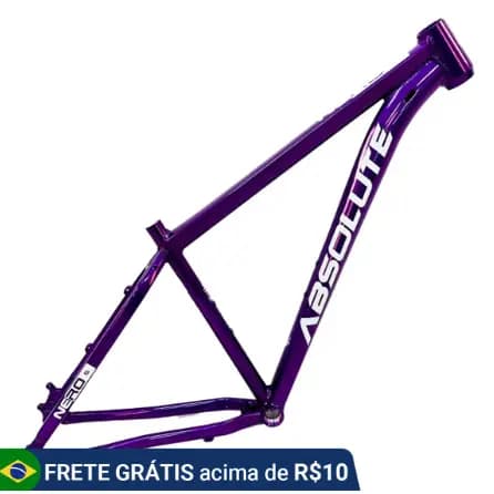 Quadro Bike Aro 29 Nero 5 Grau Roxo Alumínio 6061 Cabeamento Interno MTB + Gancheira Original