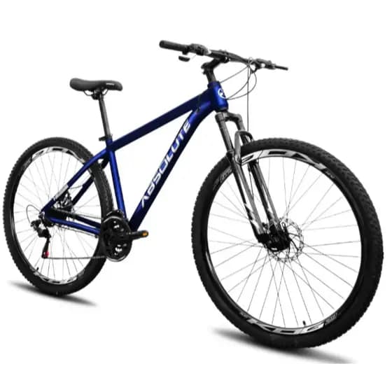 Bicicleta Aro 29 Absolute Nero 5 Azul Marinho Alumínio 21v Freio A Disco Garfo com Suspensão