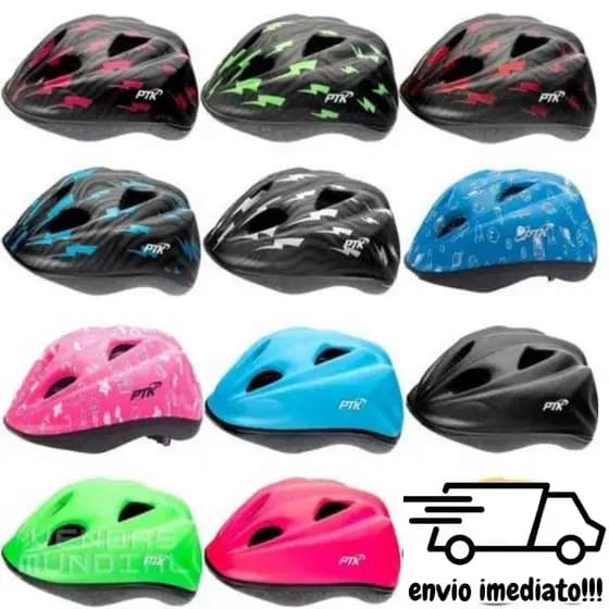 Capacete Infatil KIDS e BABY PTK Regulagem na cabeça proteção conforto Bicicleta/ Patinete/skate