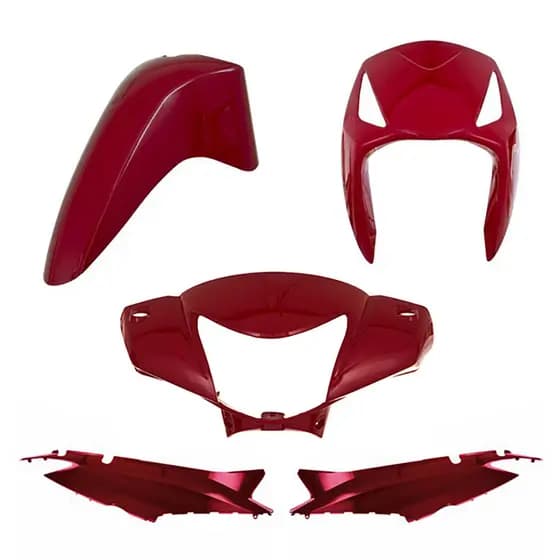 Conjunto Kit Carenagem 4 Peças Completo Pro Tork Cromo Forte Biz 125 Ks/es 2006/10 Modelo Original