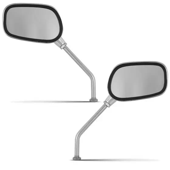 Par de Espelho Retrovisor Pro Tork Esportivo Oval Universal Todos os Modelos Honda Peça de reposição