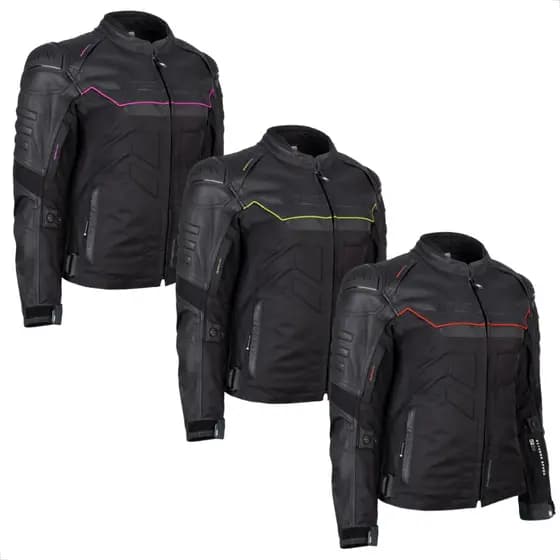 Jaqueta Moto Feminina TEXX Falcon V2 Lady Jaqueta em Couro Com forro térmico integral removível