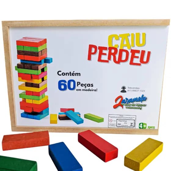 Jogo Caiu Perdeu Brinquedo Divertido De Equilíbrio