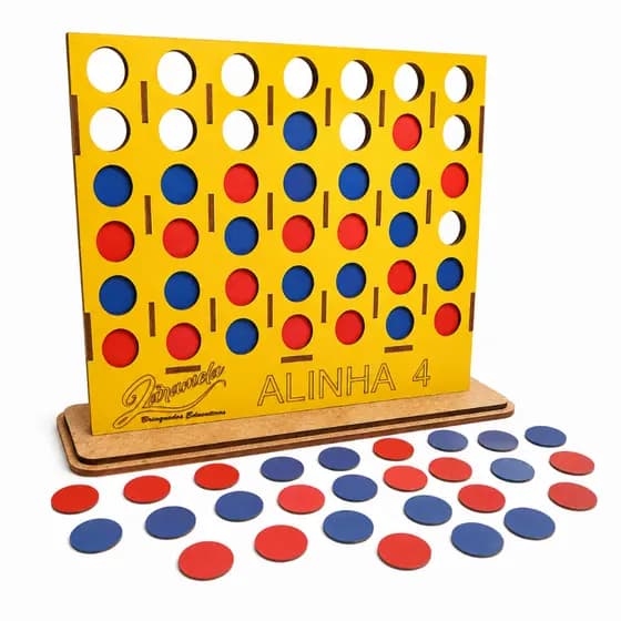 Jogo Alinha 4 Estratégia Divertida Brinquedo Educativo