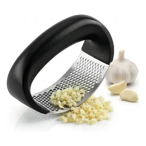 Espremedor Amassador Triturador De Alho Inox Manual Cozinha