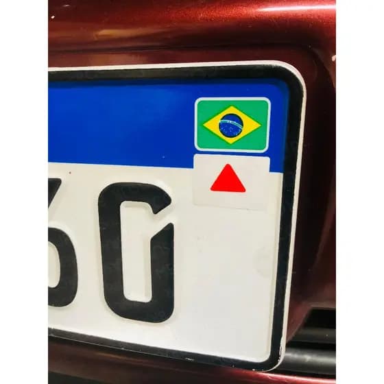 Adesivo Refletivo Bandeira de MINAS GERAIS para colocar na Placa