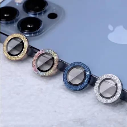 Lente Película De Câmera brilho brilhante Dourada Para iphone 11 Pro Max com 3 pecas