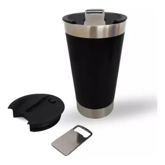 Copo Térmico Com Tampa De 473ml Ergonômico E Durável Alta Qualidade