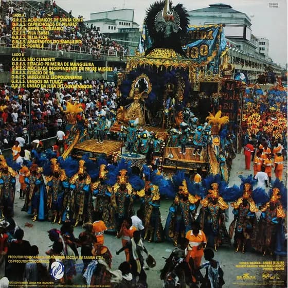 LP Sambas de Enredo Carnaval 1990 Grupo 1A Original RCA Vinil