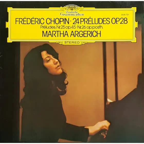 LP Original Martha Argerich Chopin Deutsche Grammophon Vinil 1978