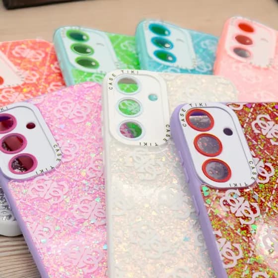 Capa Estampada Com Brilho Galaxy S24 Plus